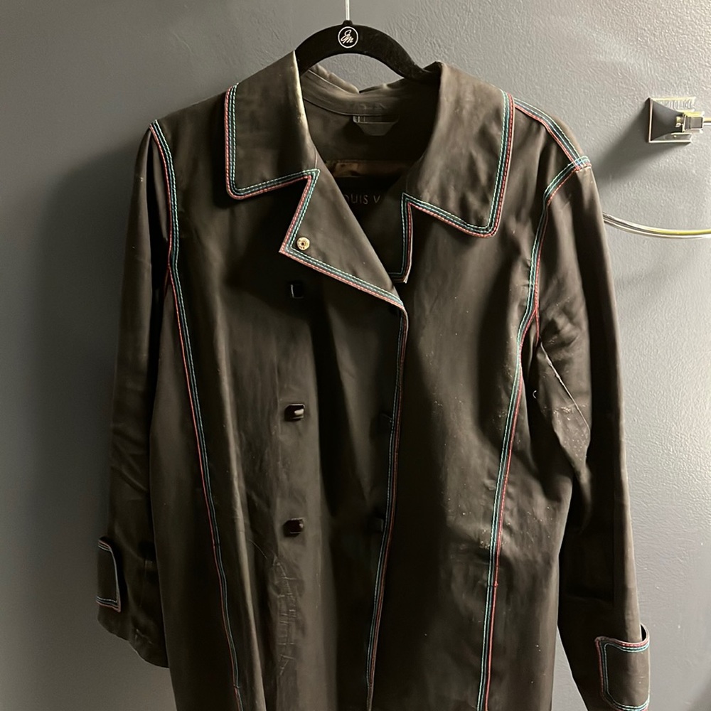 Louis Vuitton Multicolor lined Mackintosh Raincoat